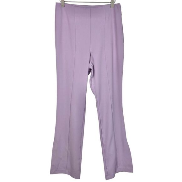 7 For All Mankind Light Purple Split Hem Flare Bootcut Pants Medium New - Picture 6 of 6
